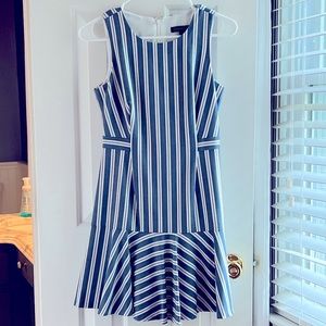 Banana Republic petite size 0 blue & white stripe dress - NWOT